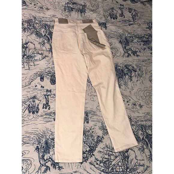 NEW WITH TAGS Everlane Womens Beige The Original Cheeky Jean Straight Leg High R - Picture 3 of 7